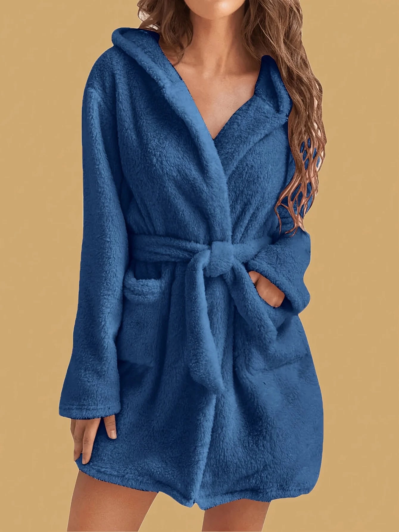 Faux Fur Robe