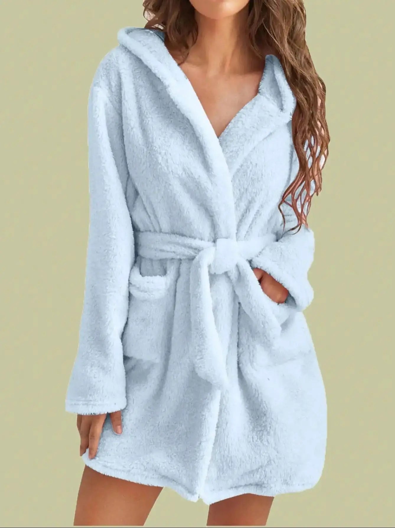 Faux Fur Robe