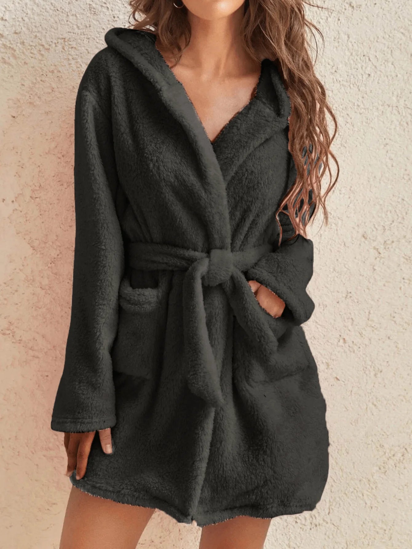 Faux Fur Robe